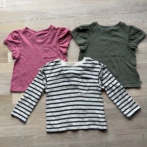 Gap Toddler Girl 3-pack tops (size 4t)